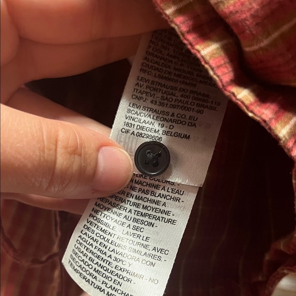 Levi's Rust Striped Blouse - Picture 6 of 6